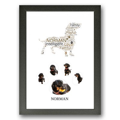 Dachshund Dog Photo Collage Gift